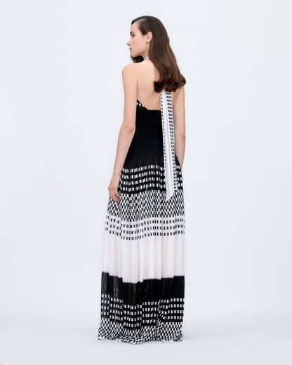 HECHO POR ENCARGO | Vestido largo con cuello halter