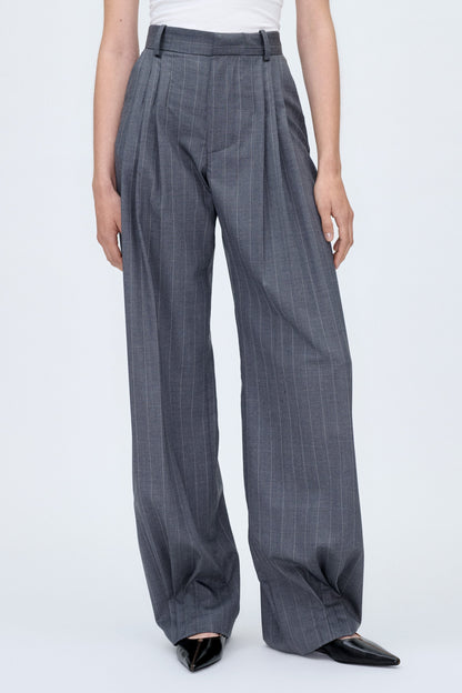 Pantalones de corte sastre a rayas Limbo