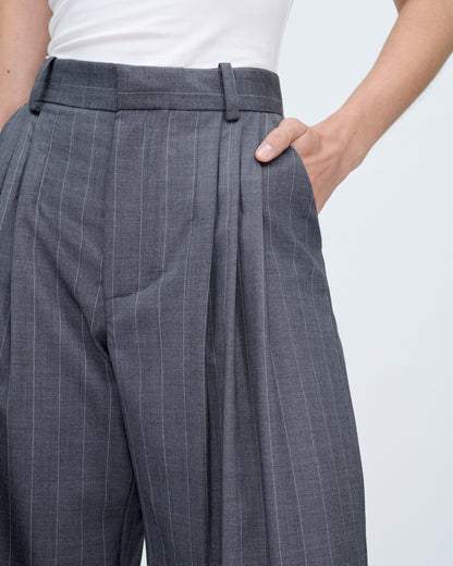 Pantalones de corte sastre a rayas Limbo