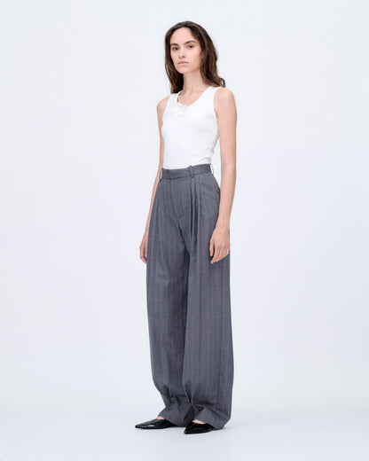 Pantalones de corte sastre a rayas Limbo