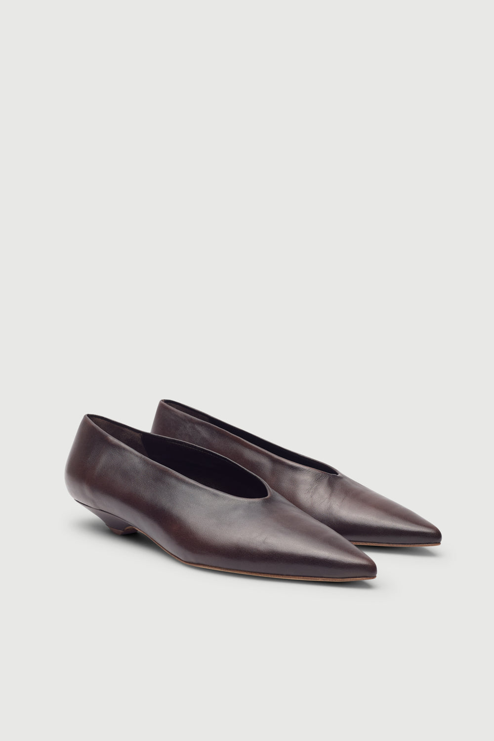 Freya Pumps in Brown Leather