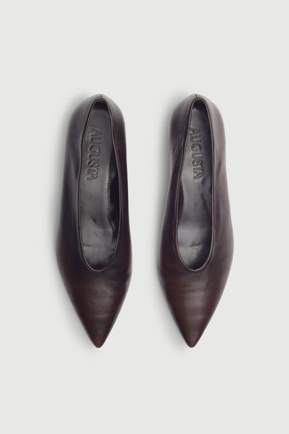 Freya Pumps in Brown Leather
