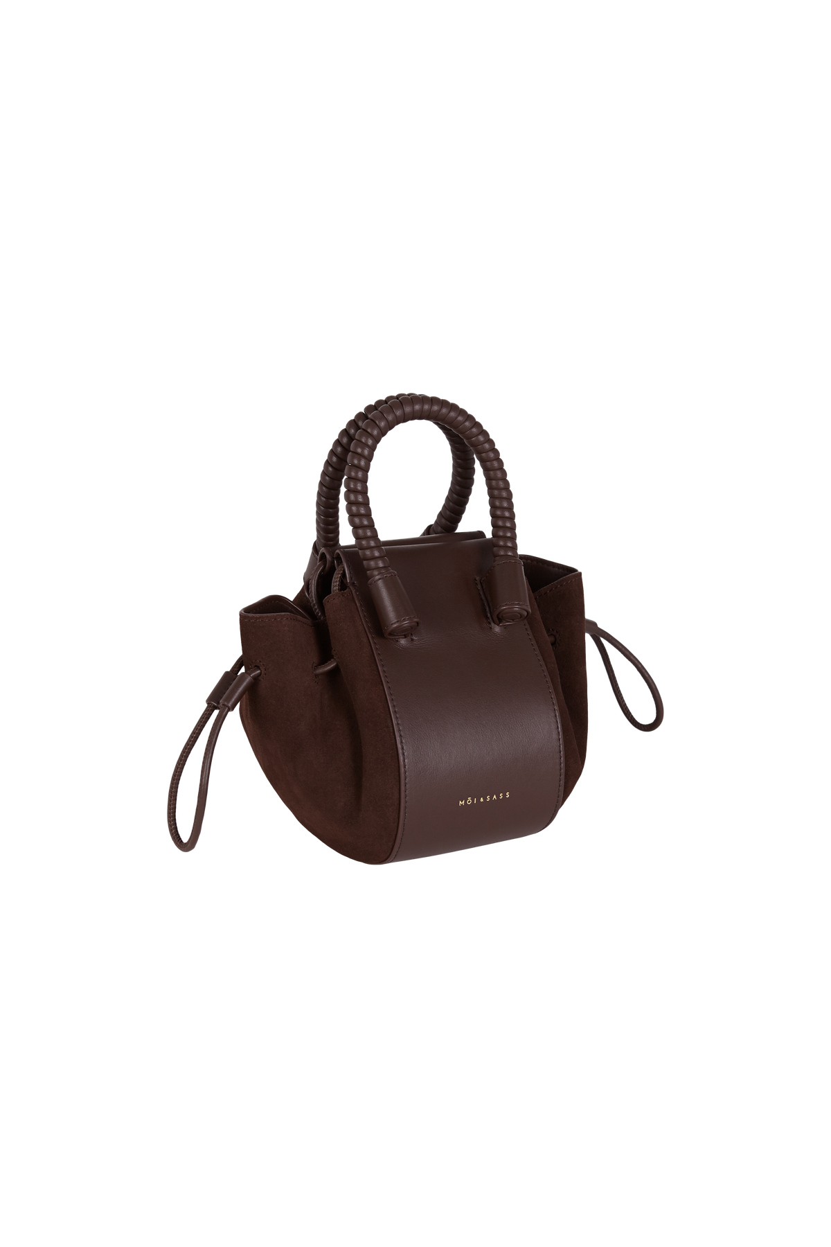BUBBLE BAG | DARK CHOCOLATE SUEDE