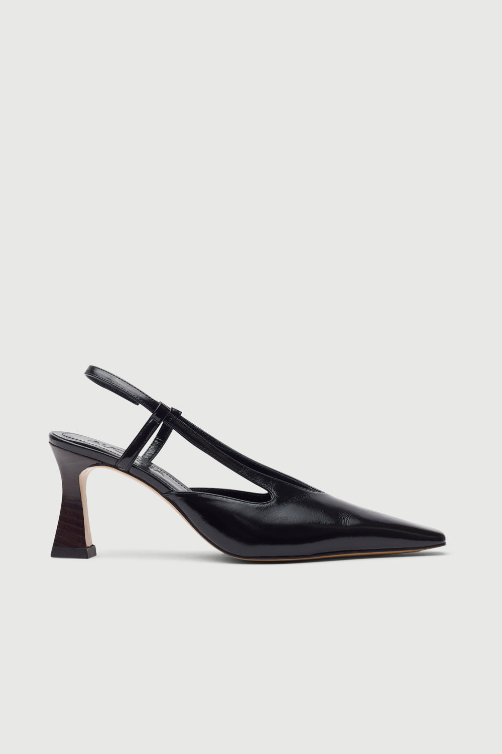 Rose Heels in Black Leather