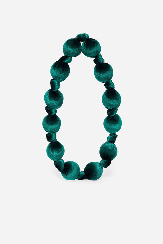 Forest Green Velvet Necklace