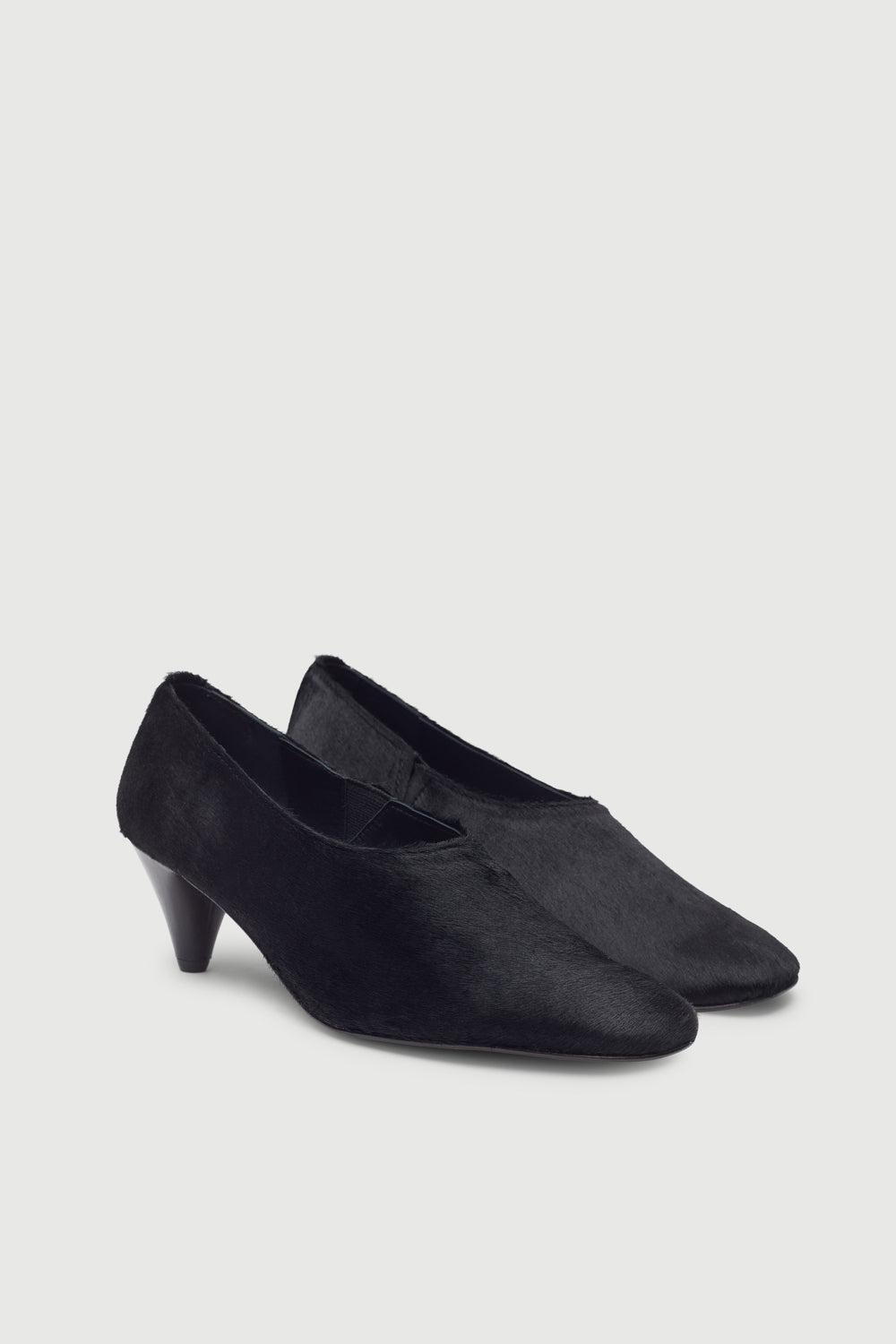 Taylor Pumps in Black Calf Hair