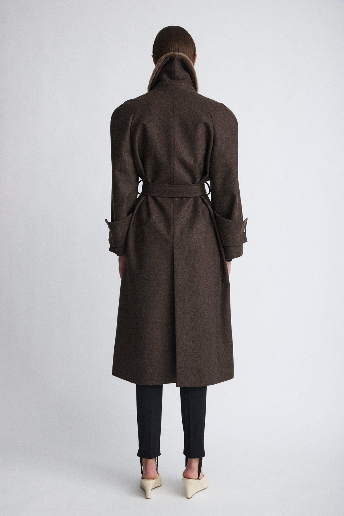 Abrigo de lana envolvente Coats Miguel Marinero 