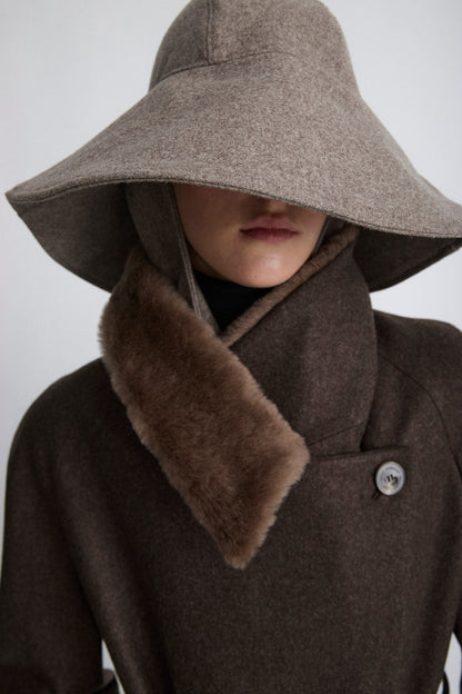 Abrigo de lana envolvente Coats Miguel Marinero 
