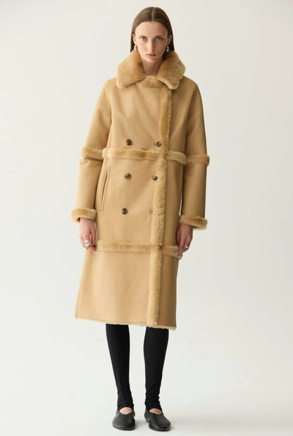 abrigo largo de pelo piel Coats Miguel Marinero 