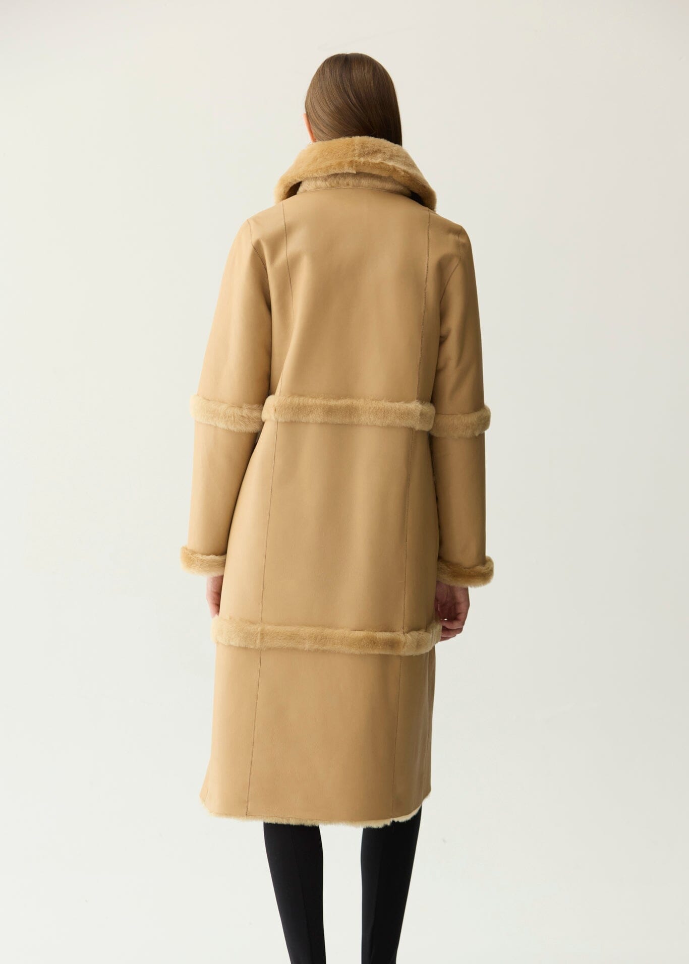 Abrigo largo de pelo piel Miguel Marinero 