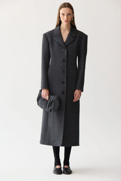 abrigo largo entallado Coats Miguel Marinero 