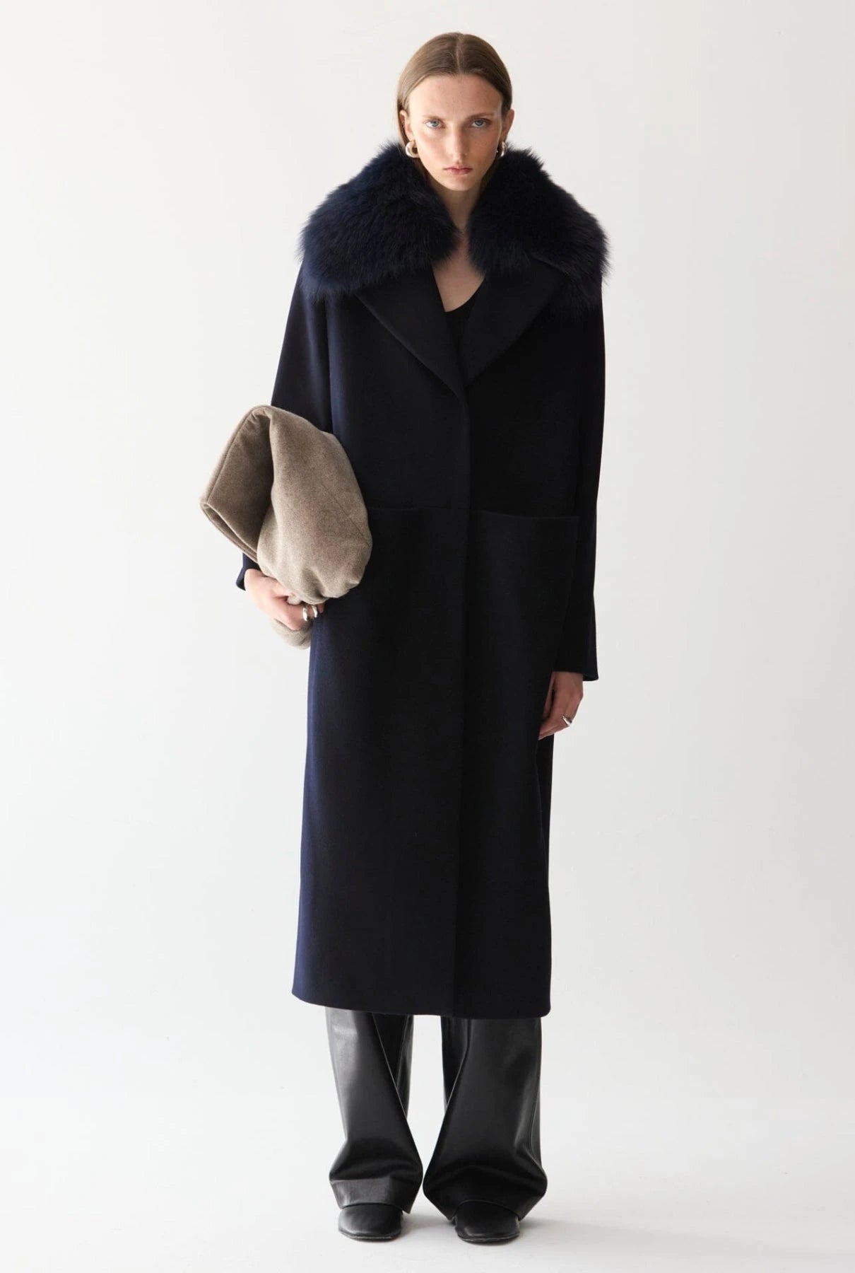 abrigo largo icono azul marino Coats Miguel Marinero 