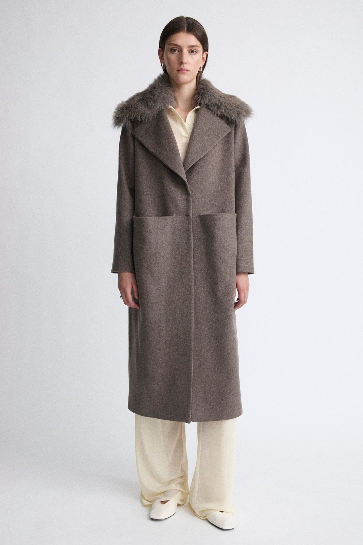 Abrigo largo icono gris Coats Miguel Marinero 