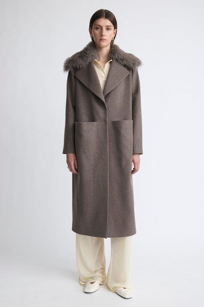 Abrigo largo icono gris Coats Miguel Marinero 