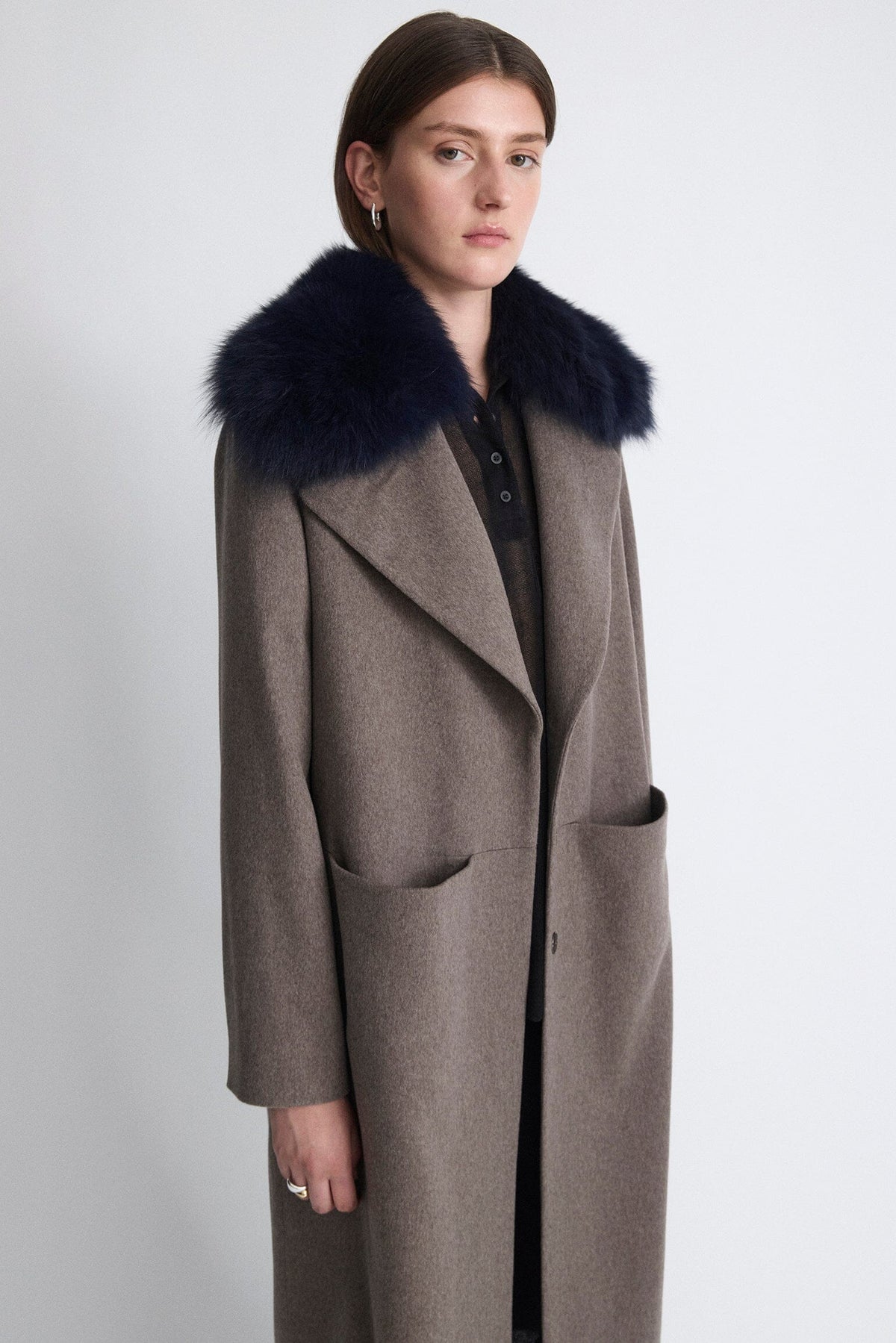 Abrigo largo icono gris Coats Miguel Marinero 
