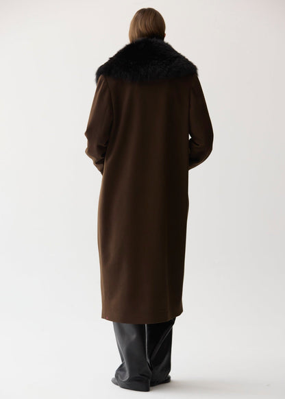 Abrigo largo icono marrón Abrigos Miguel Marinero 