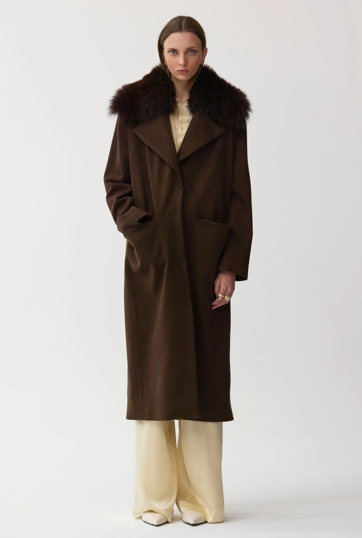 abrigo largo icono marron Coats Miguel Marinero 