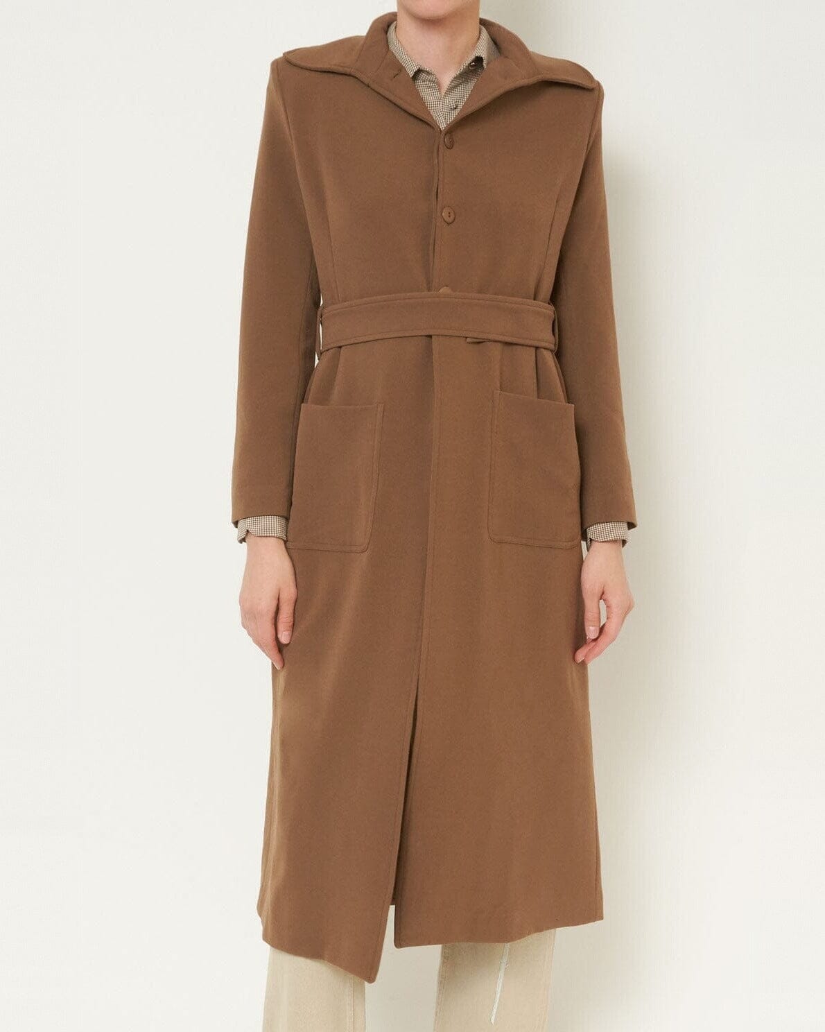 Abrigo Mariana Marrón Coats Julise Magon 