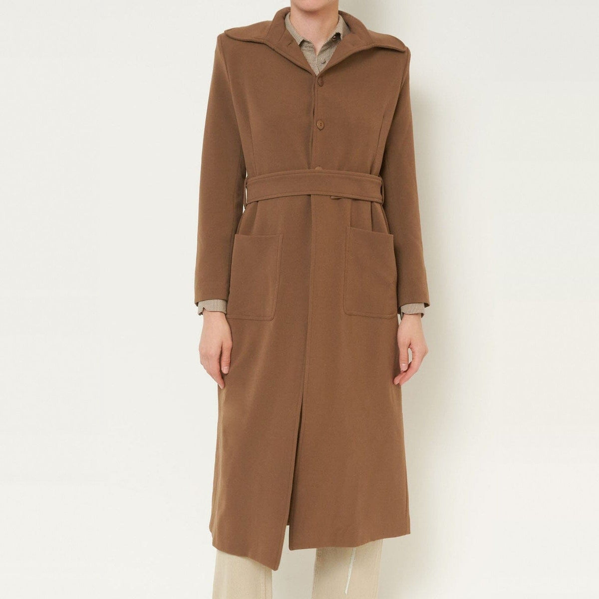 Abrigo Mariana Marrón Coats Julise Magon 