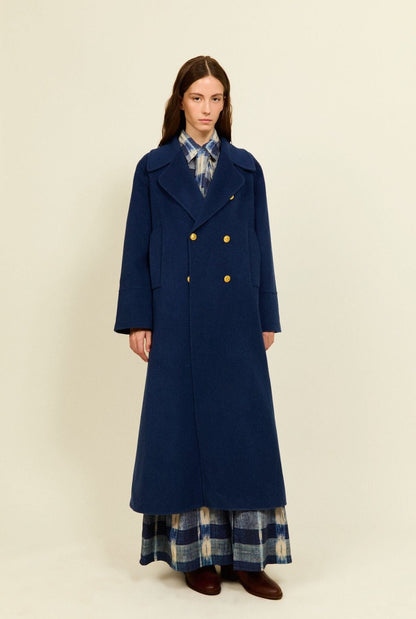 ABRIGO SAMANTHA AZUL Coats Philippa 1970 
