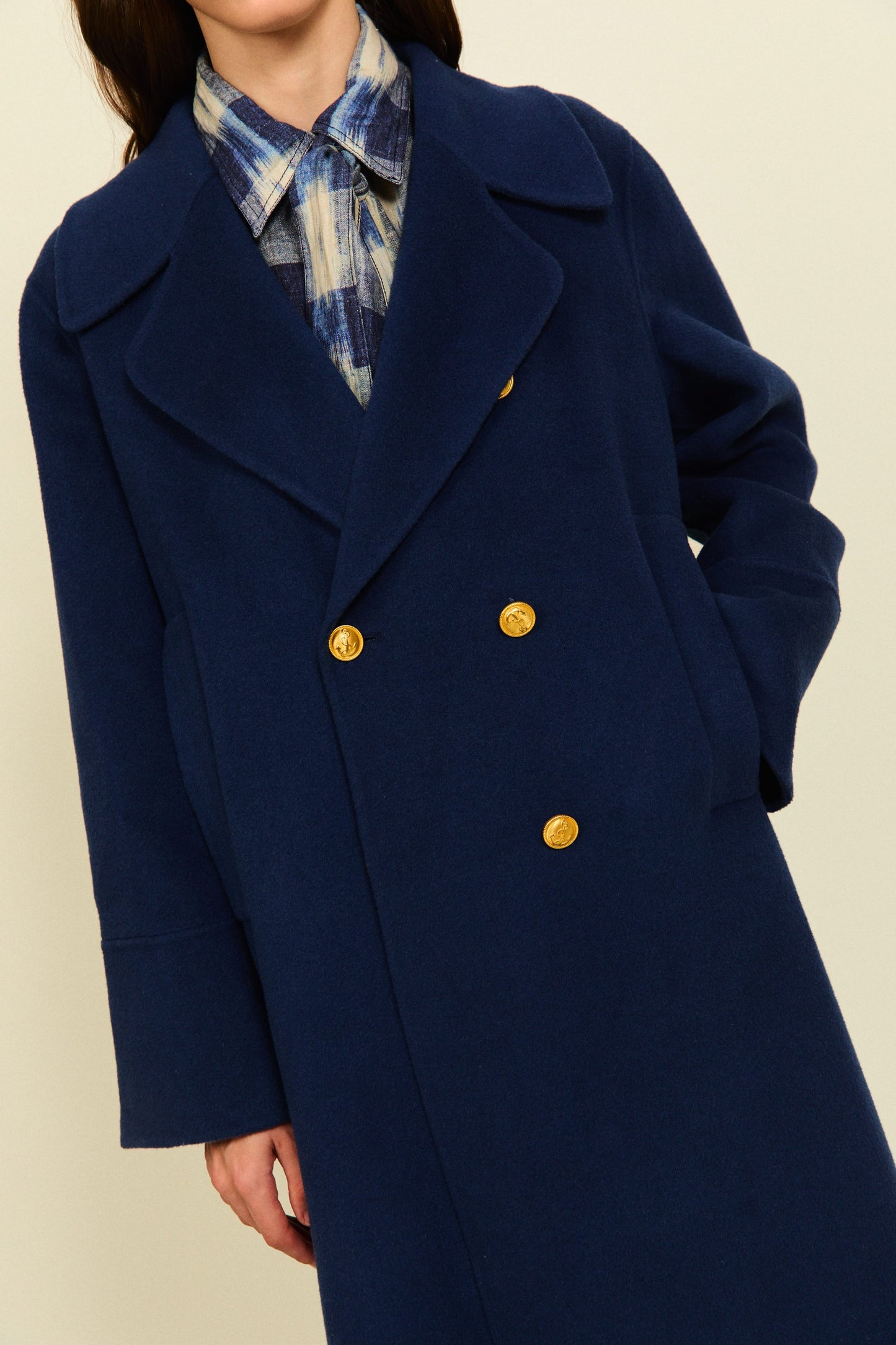 ABRIGO SAMANTHA AZUL Philippa 1970 