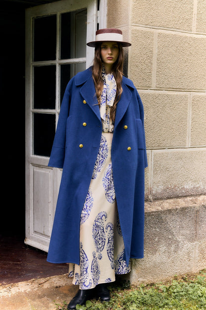 ABRIGO SAMANTHA AZUL Philippa 1970 