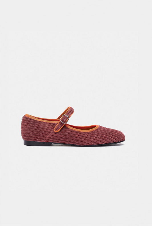 Adams Burgundy Flat shoes Naguisa 