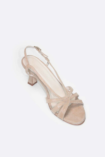 Adeline low electra beige Heels Mint and Rose 