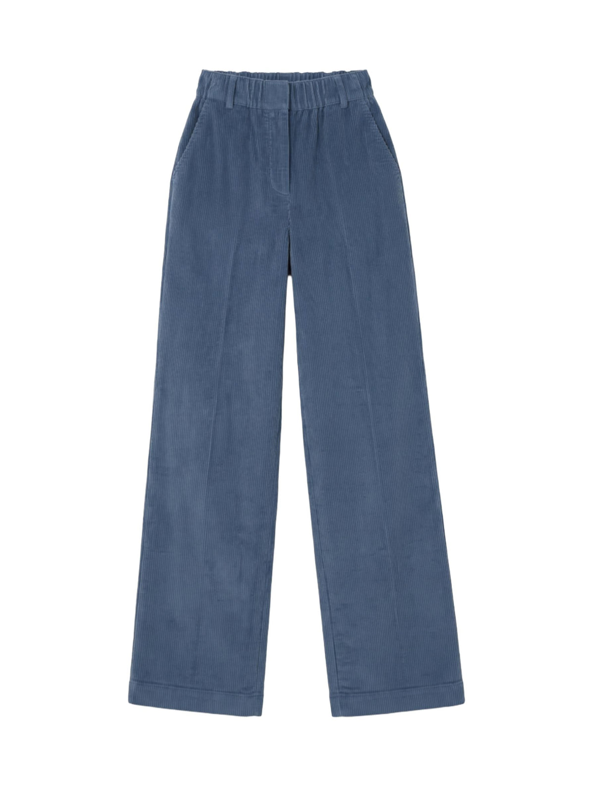 Ainhoa Blue-Grey Corduroy Pants Trousers Julise Magon 