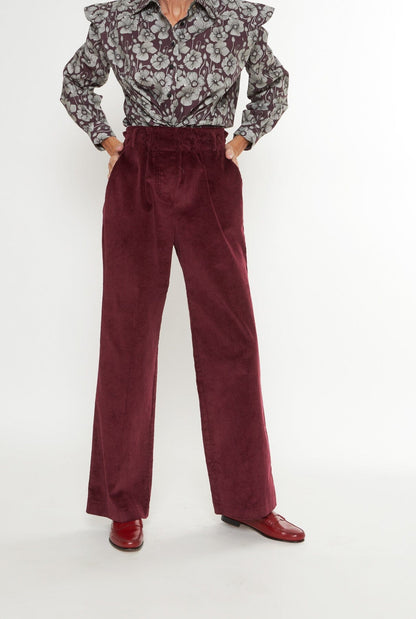 Ainhoa Burgundy Trousers Julise Magon 