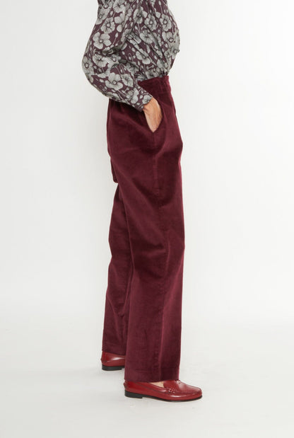 Ainhoa Burgundy Trousers Julise Magon 