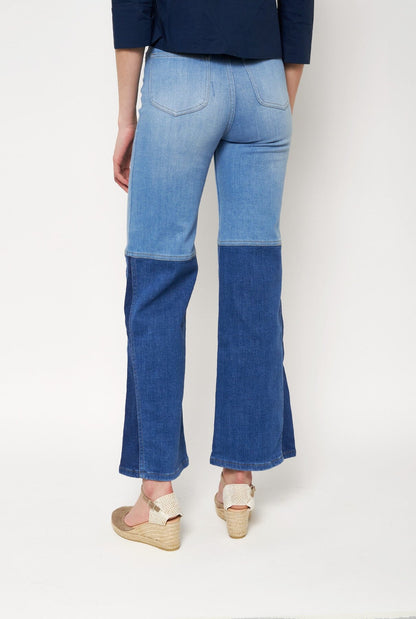 Alba stretch blue Trousers Julise Magon 