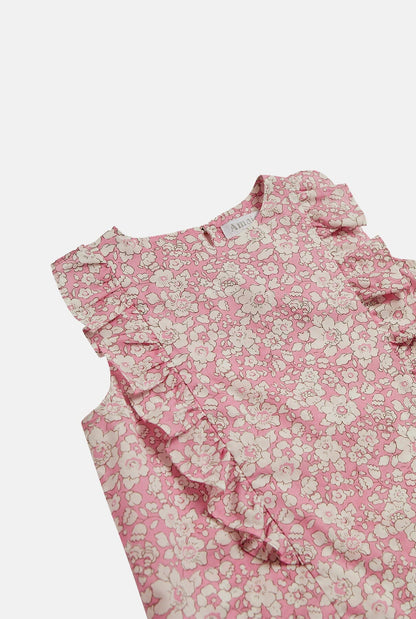 Alice Top Betsy Pink Liberty Kids Clothing Amaia London 