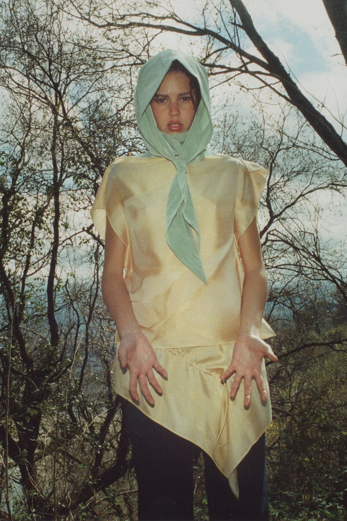 Amberlight silk 'pañoleta' top Tops and Blouses Boscoier 