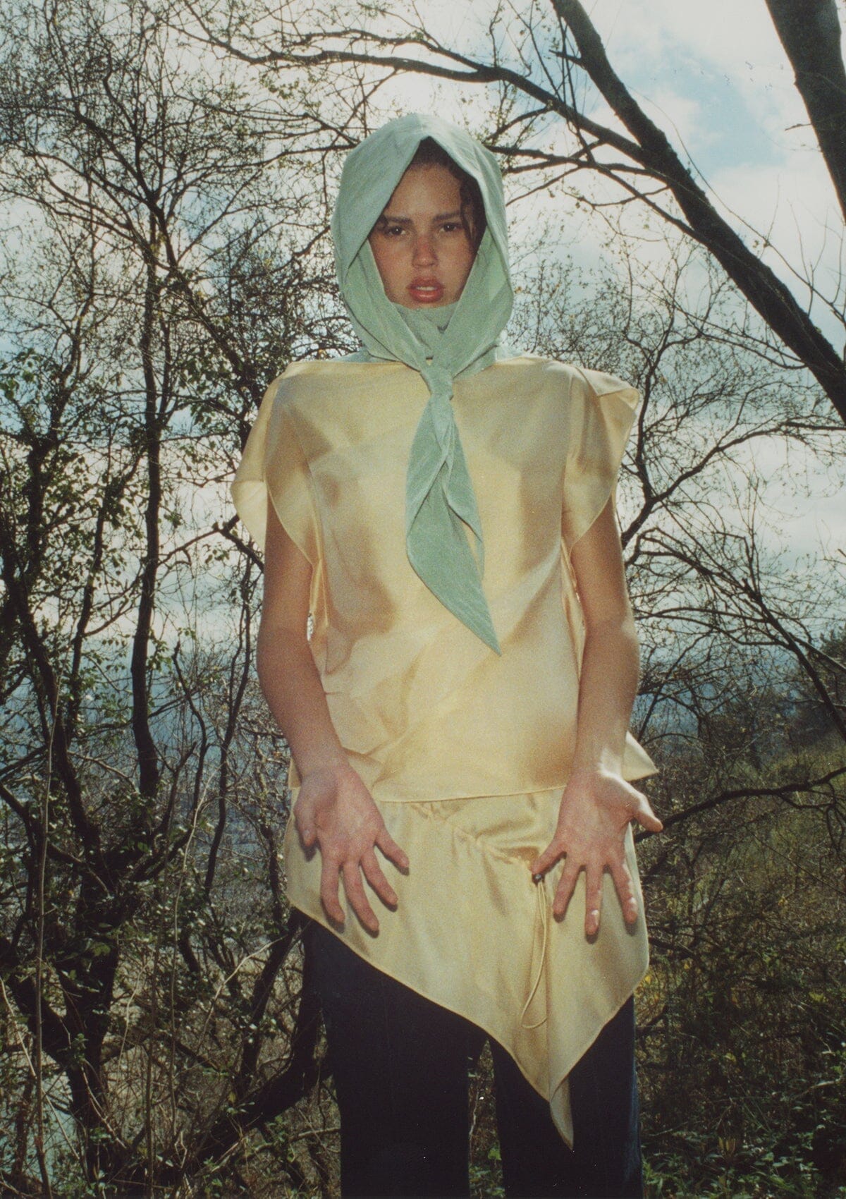 Amberlight silk 'pañoleta' top Tops and Blouses Boscoier 