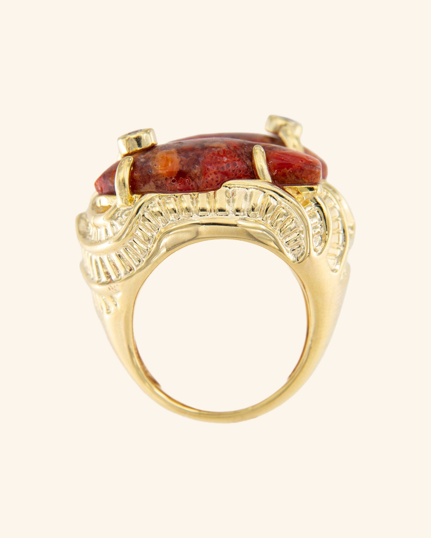 Anillo Marea Doble Coral Rings Coolook 