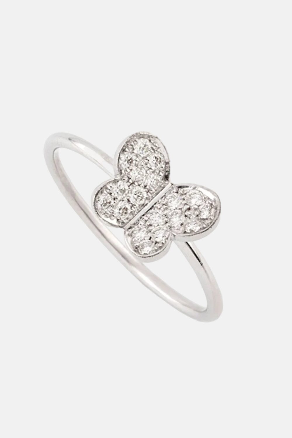 Anillo Mariposa Mediana Oro Blanco 18k con Diamantes Rings Elena Carrera 