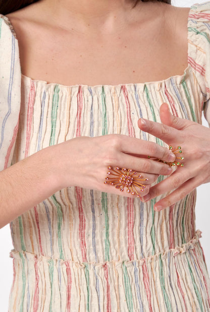 Anillo Rectangular Oro/Rose Rings Joaquin Blanco 