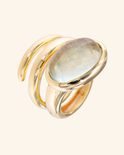 Anillo Renacuajo Fluorita Verde Rings Coolook 