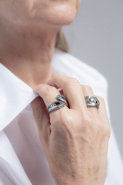 Anillo Serpent Plata Rings Clara & Beth 