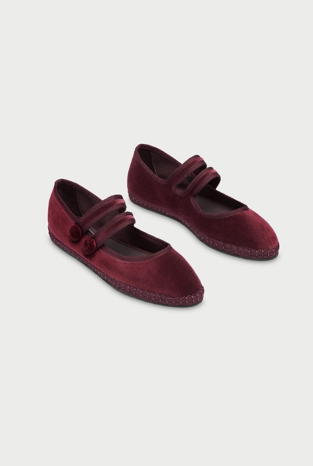 Antoine Burgundy Flat shoes Flabelus 