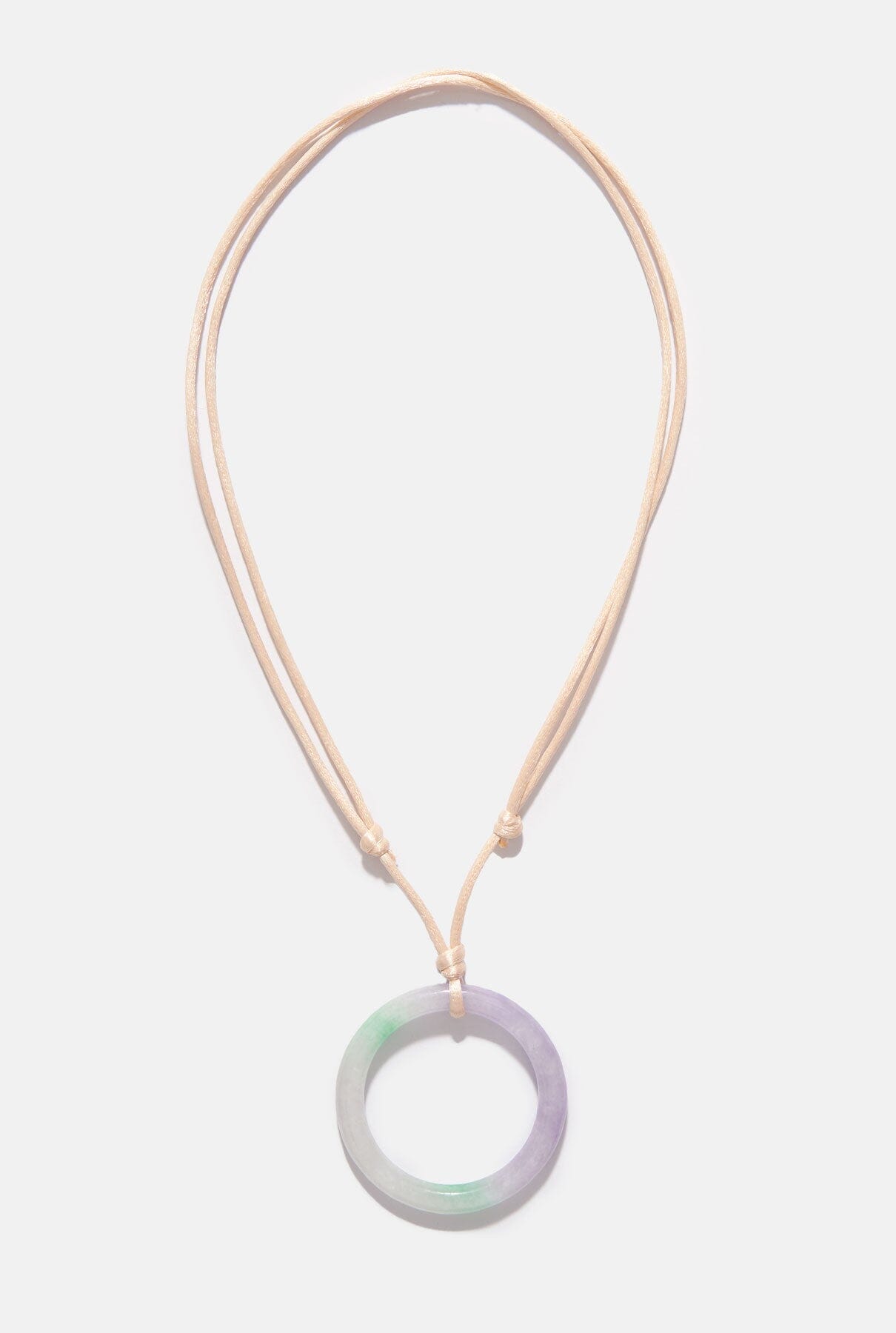 Aro jade con cordón Earrings SOYFASCINANTE 