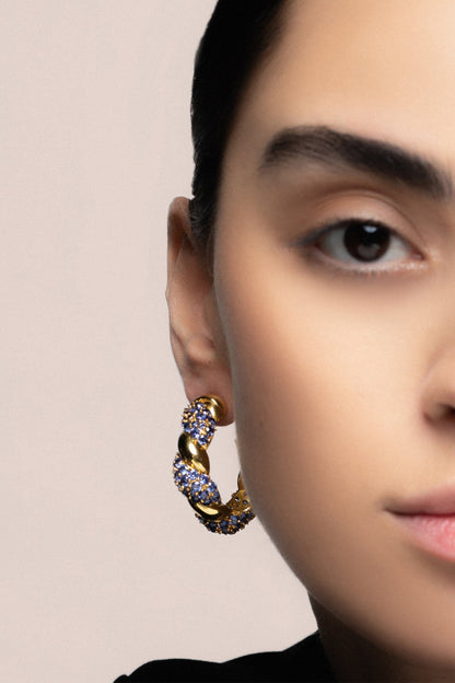 Aros Paramount Azul Earrings LAVANI 