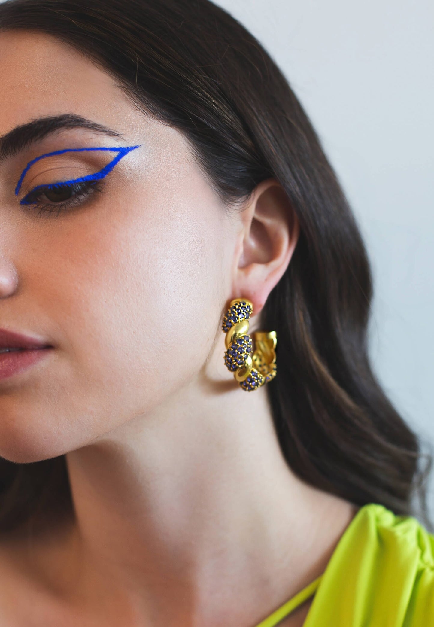Aros Paramount Azul Earrings LAVANI 