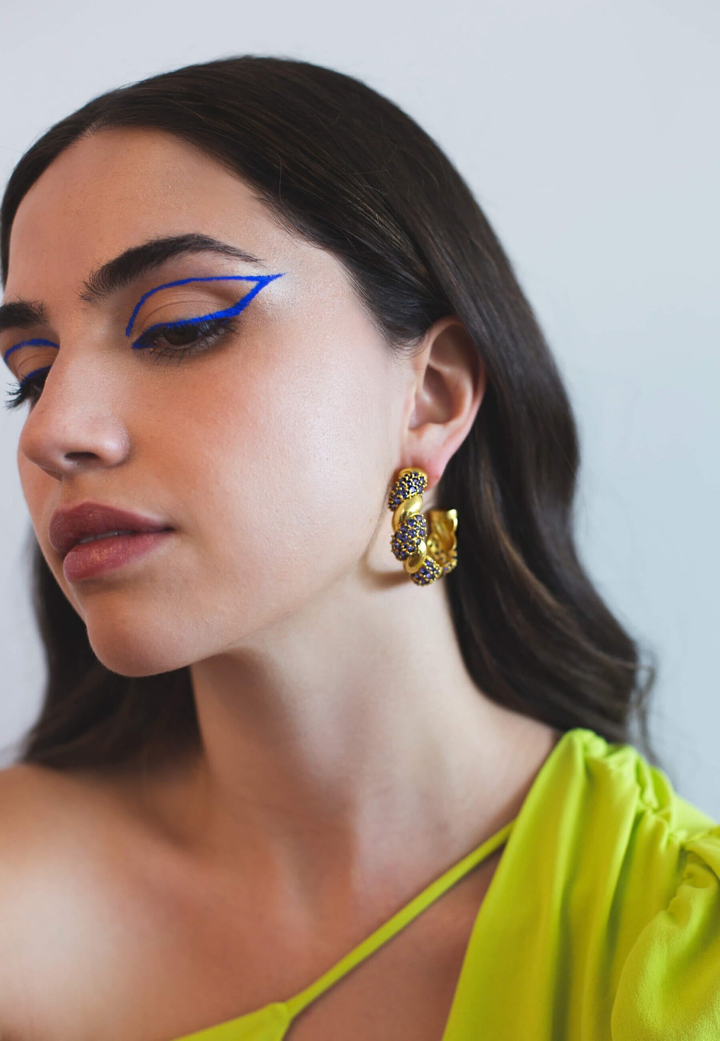 Aros Paramount Azul Earrings LAVANI 
