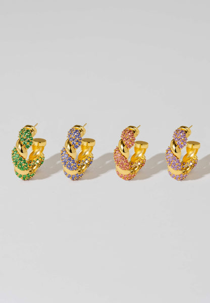 Aros Paramount Fucsia Earrings LAVANI 