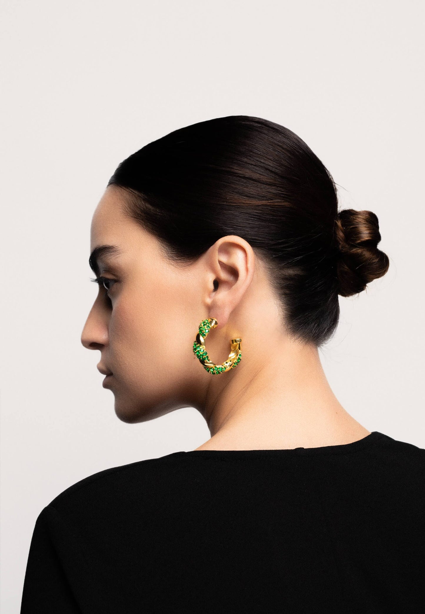 Aros Paramount Verde Earrings LAVANI 