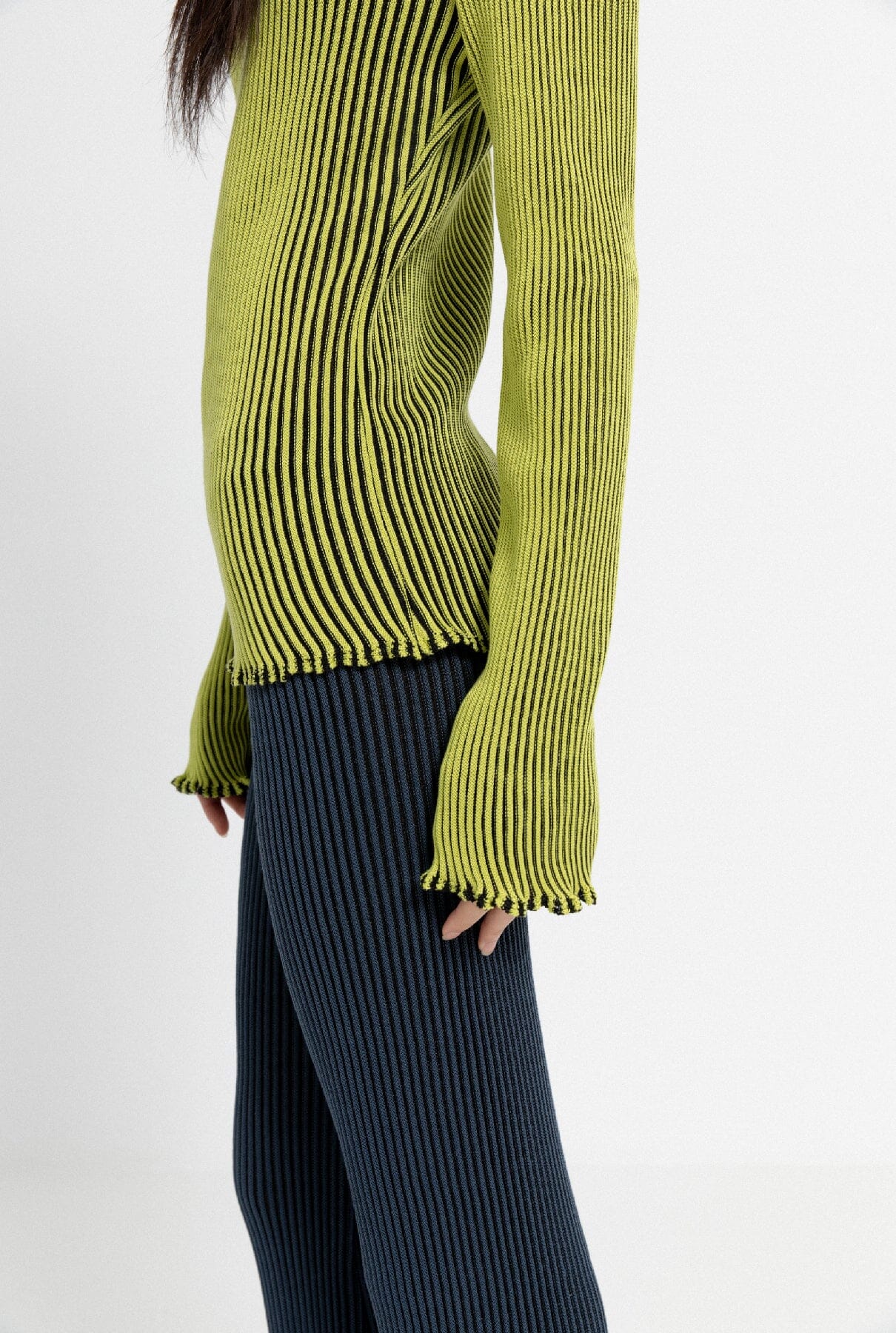 Asta Blouse Lime Sweaters Carlota Cahis 