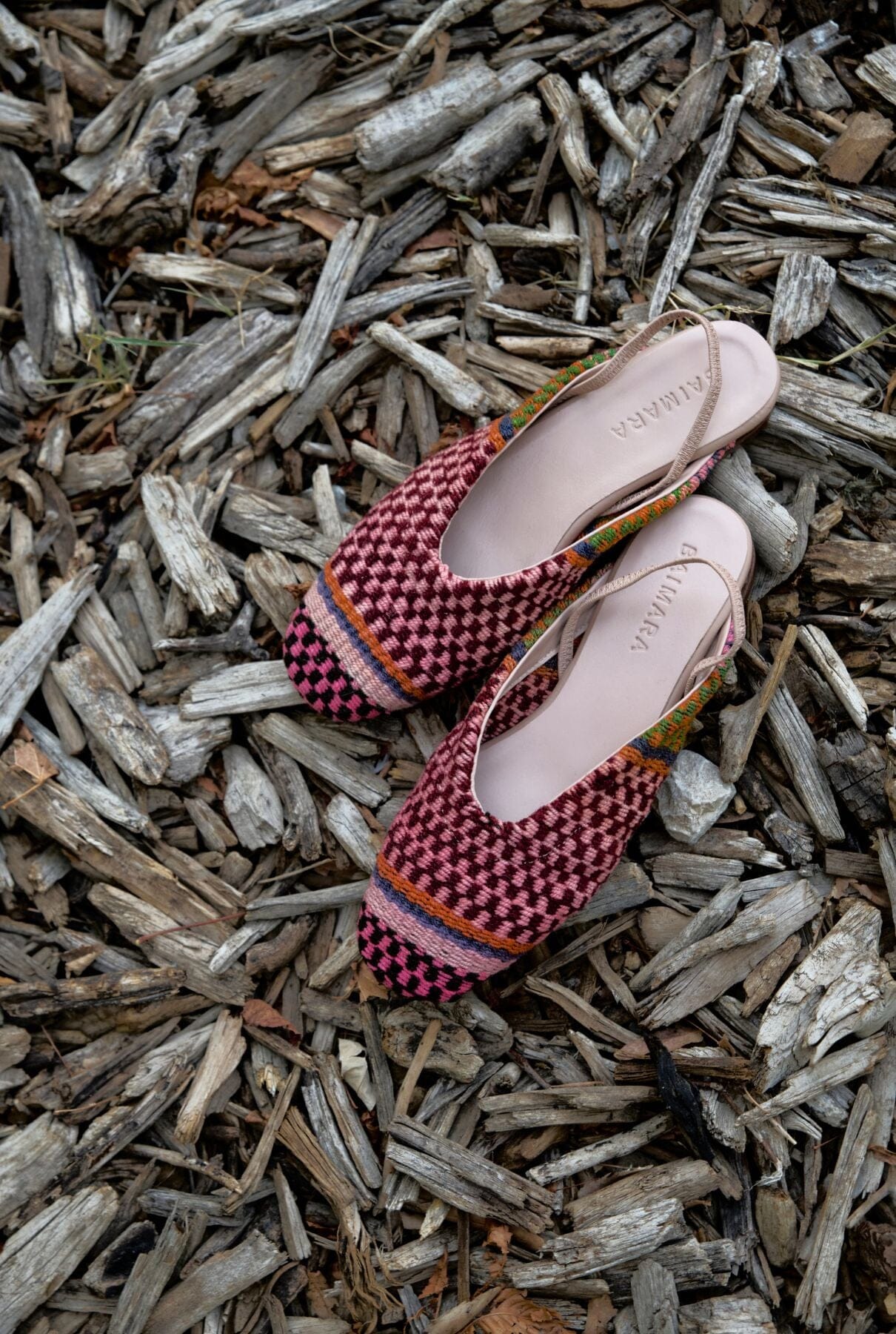 BAIMARA Mule Damero Rosa Flat shoes Baimara 