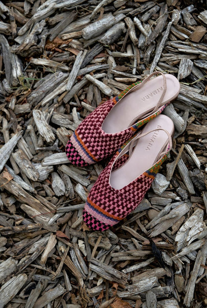 BAIMARA Mule Damero Rosa Flat shoes Baimara 